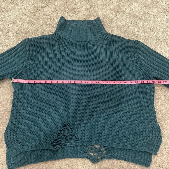 POL Amani Distressed Sweater Women’s Sz M - Picture 7 of 8